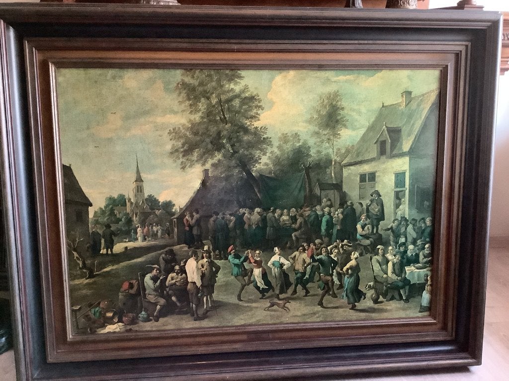 *Grand tableau magnifique avec un très beau cadre, Enlèvement, Cadre spécial, Toile