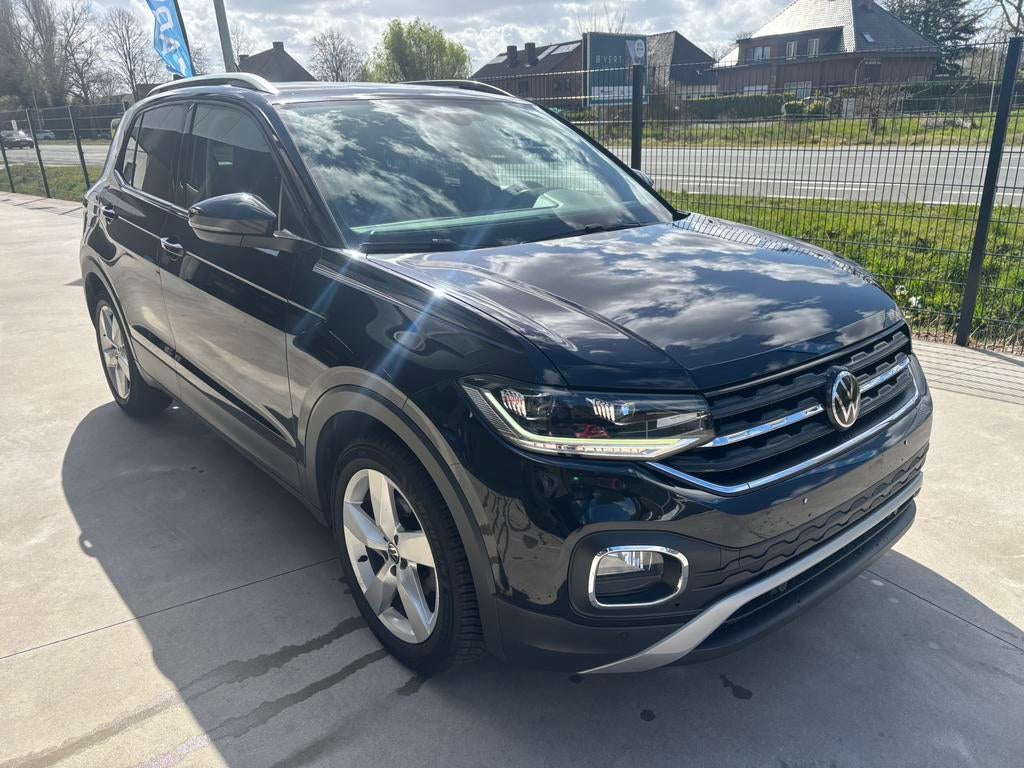 Volkswagen t-cross 1.0 tsi bj 09/2021 met 91000 km, Voorwielaandrijving, Euro 6, Zwart, Bedrijf