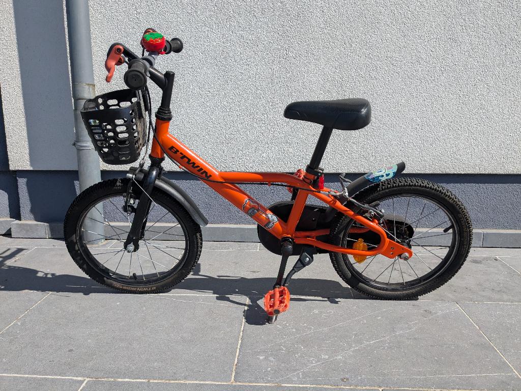 Vélo enfant Decathlon B'Twin 16 pouces 500, Fietsen en Brommers, Fietsen | Kinderfietsjes, Ophalen, Zo goed als nieuw, 16 tot 20 inch