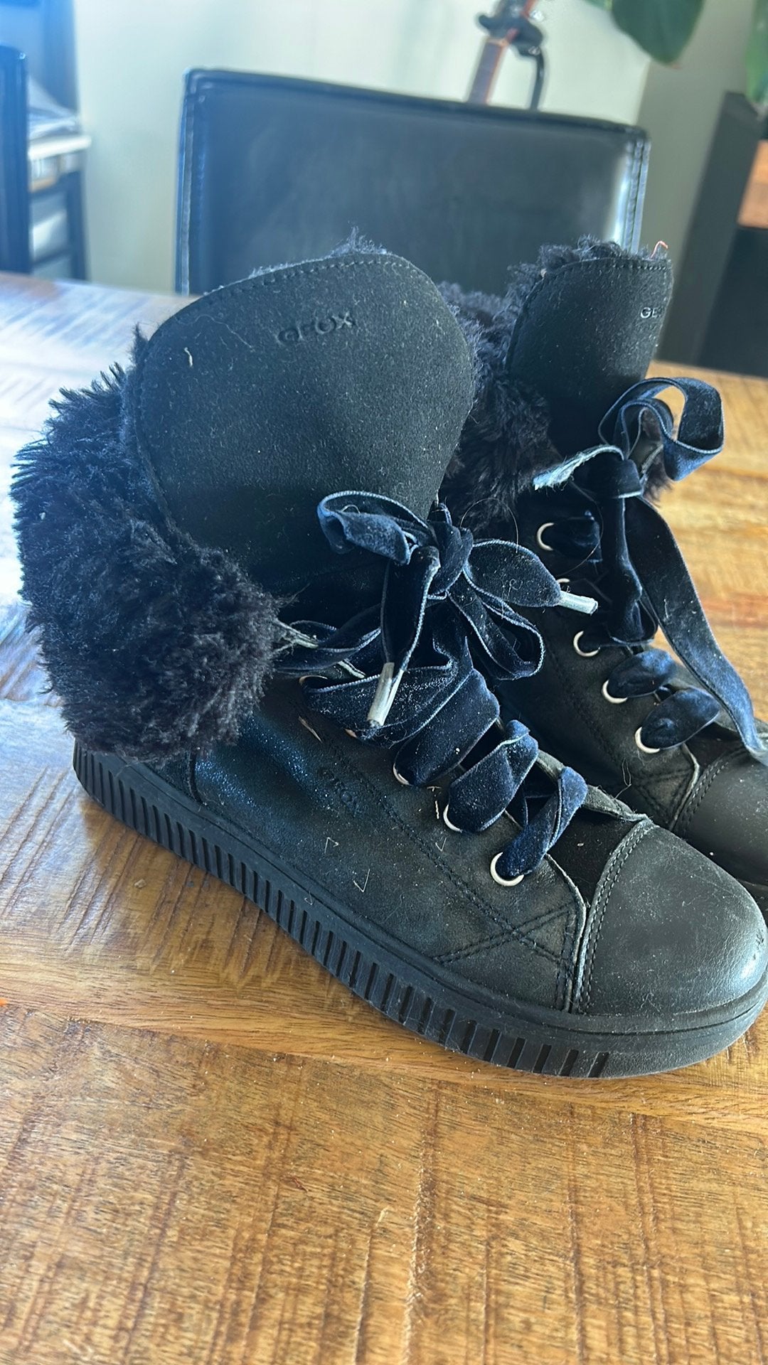 Chaussures chaudes Geox - taille 34, Enlèvement ou Envoi, Utilisé, Chaussures, Fille