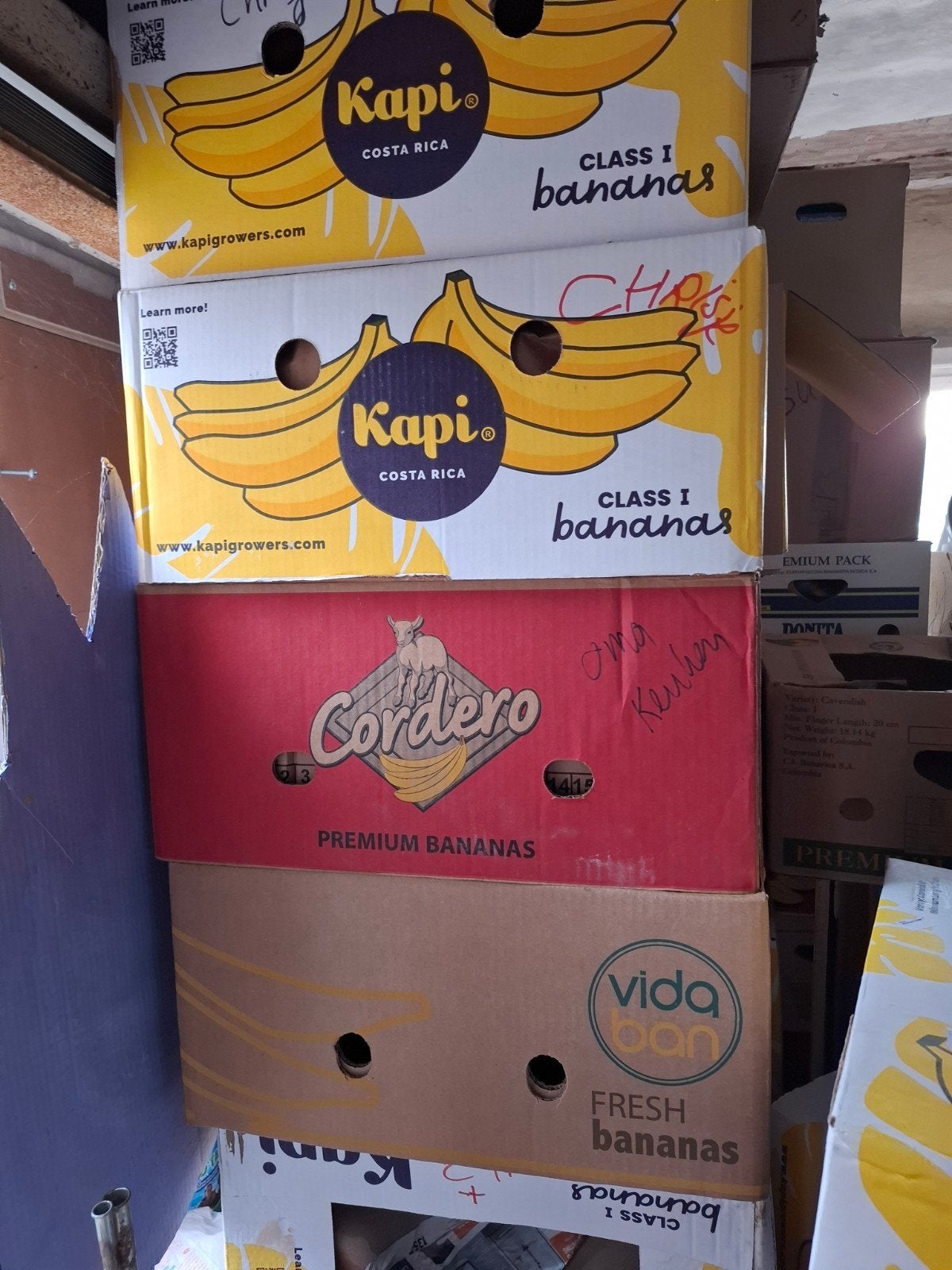 Gratis Lege Bananen dozen voor verhuis/opslag, Doe-het-zelf en Bouw, Kratten en Dozen, Ophalen