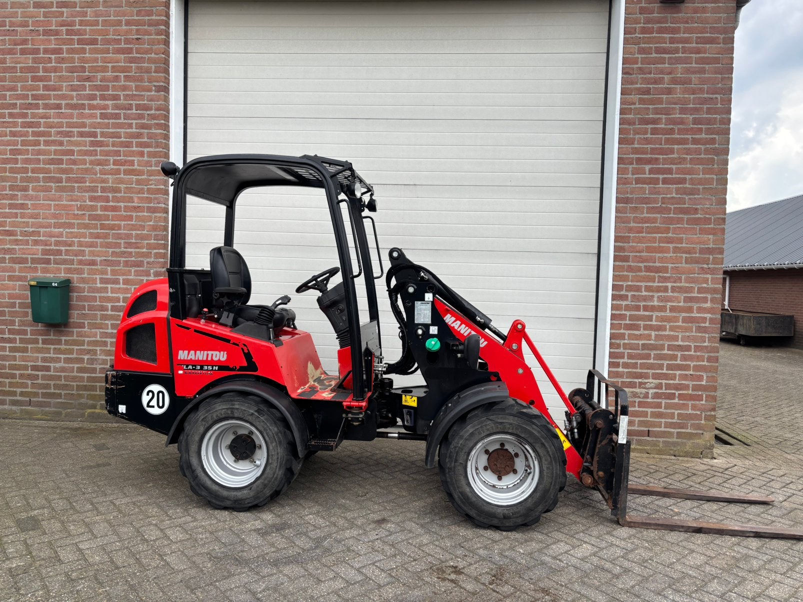 Manitou MLA3-35H shovel kniklader 4 aanbouwdelen!, Enlèvement