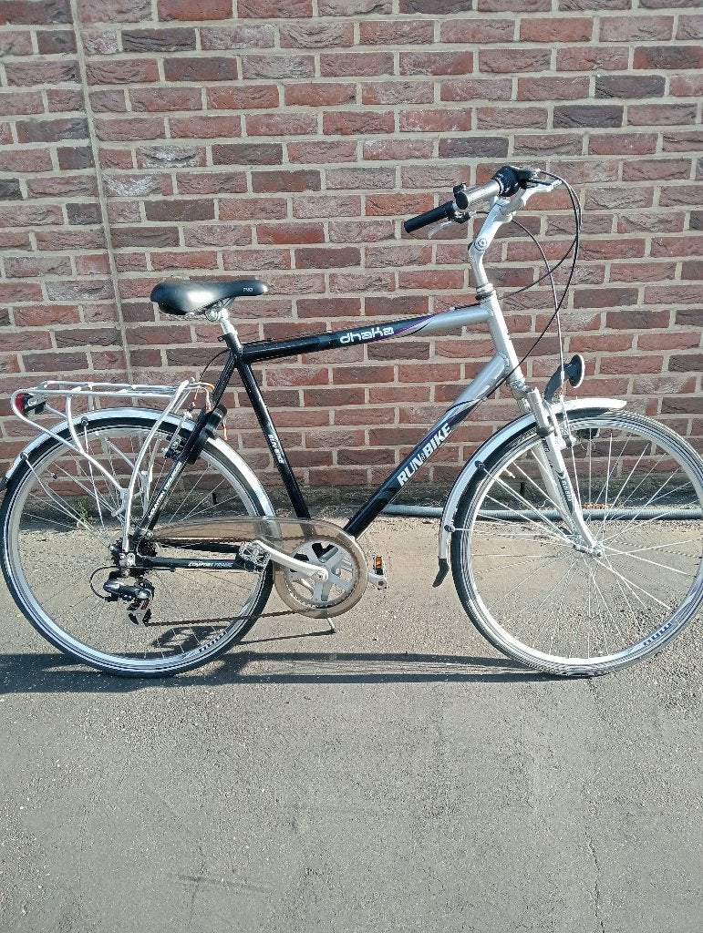 Goed rijdende fiets, Gebruikt, Velgrem, Versnellingen, 53 tot 57 cm