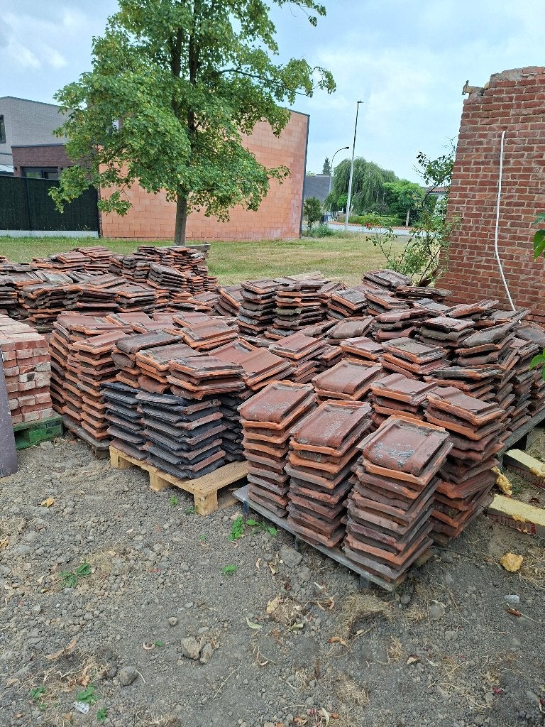 Oude dakpannen, Doe-het-zelf en Bouw, Dakpannen en Dakbedekking, Ophalen, Gebruikt, Steen of Klei, 15 m² of meer