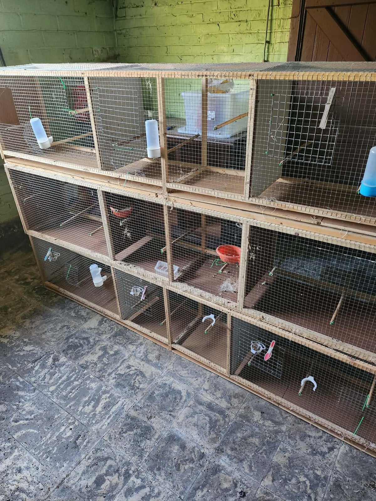 Kanaries, een hamster en de kooien., Ophalen, Zo goed als nieuw