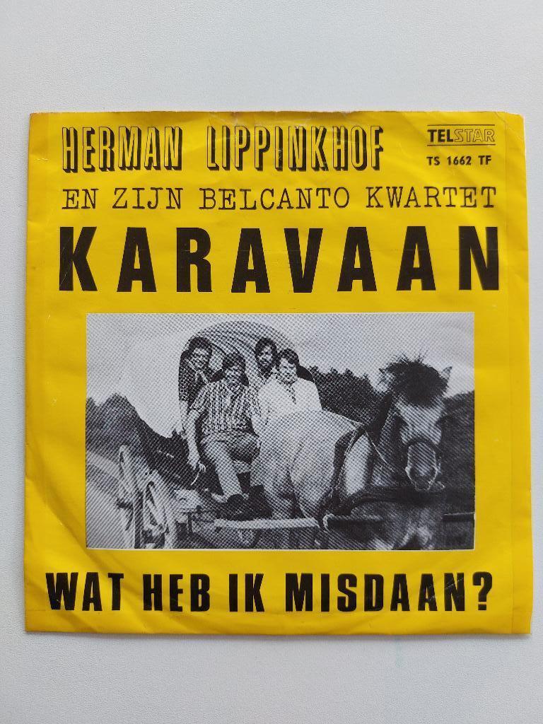 Herman Lippinkhof - Karavaan (1971), Cd's en Dvd's, Vinyl Singles, Ophalen of Verzenden, Country en Western, Single