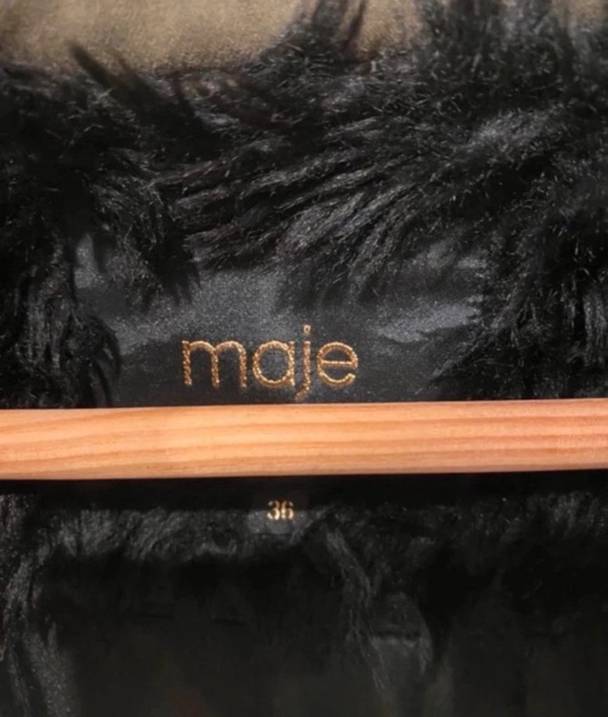 Maje Winterjas / Parka – Maat 36, Ophalen of Verzenden, Maje, Maat 36 (S), Gedragen