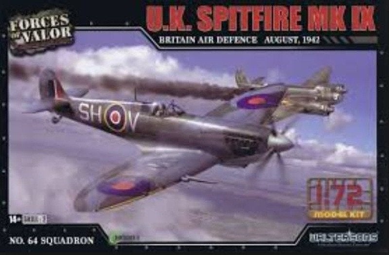 FORCES OF VALOR 873009A SPITFIRE MK. IX , AUG 1942 éch. 1/72, Hobby en Vrije tijd, Overige merken, 1:72 tot 1:144, Nieuw, Ophalen of Verzenden