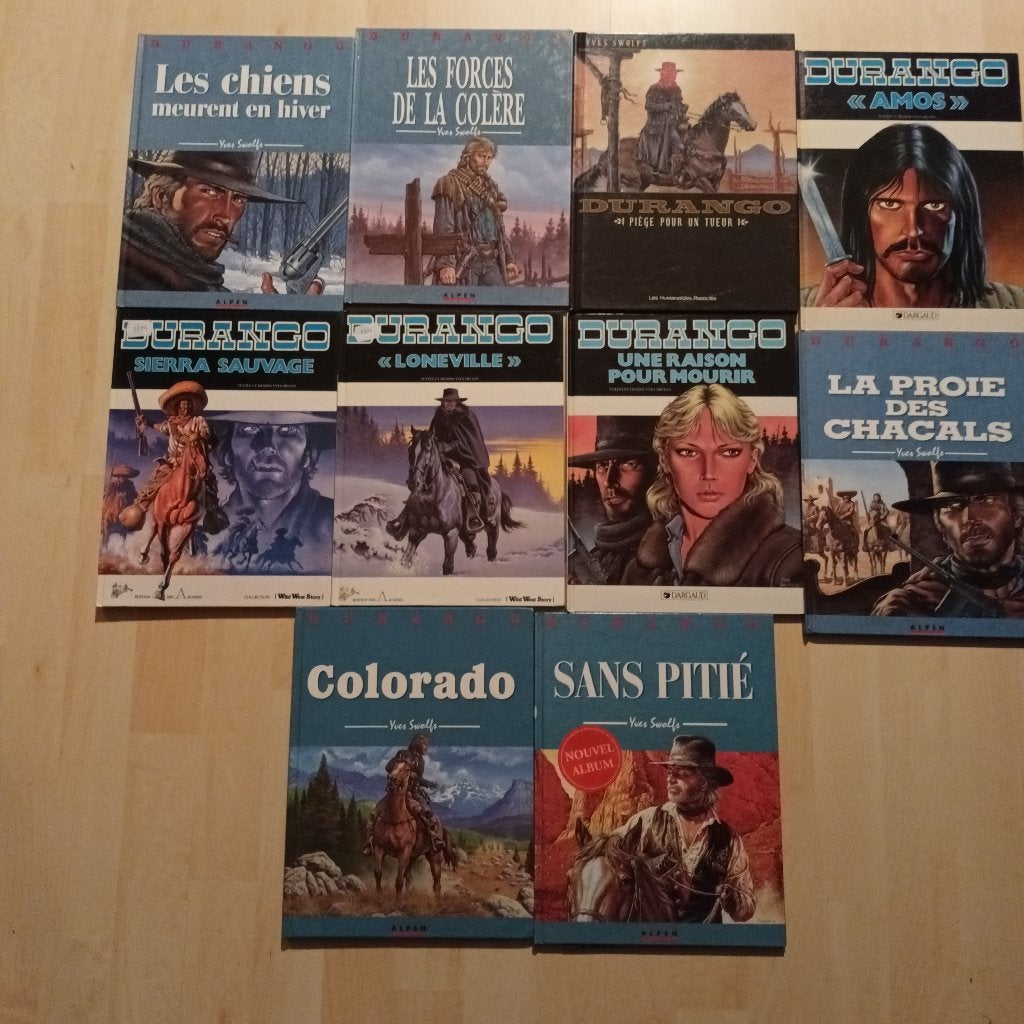 BD Durango lot des 6 premiers tomes, Plusieurs BD, Enlèvement ou Envoi, Utilisé, Swofs