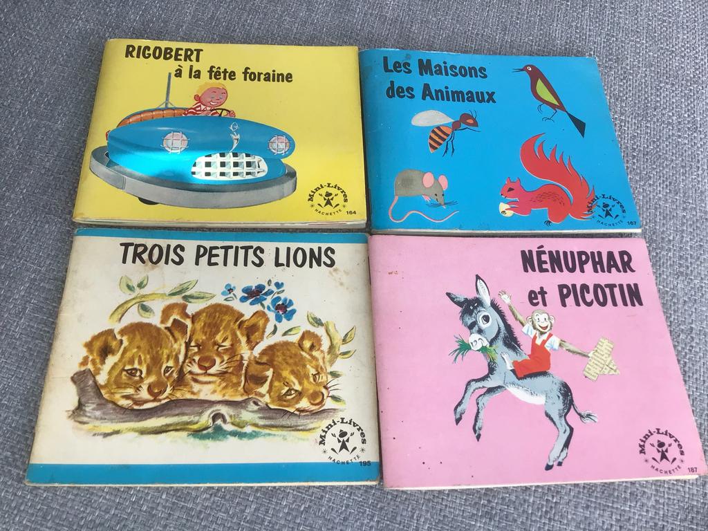 Mini-Livres Hachette 1950-60/ 4 stuks, Ophalen of Verzenden