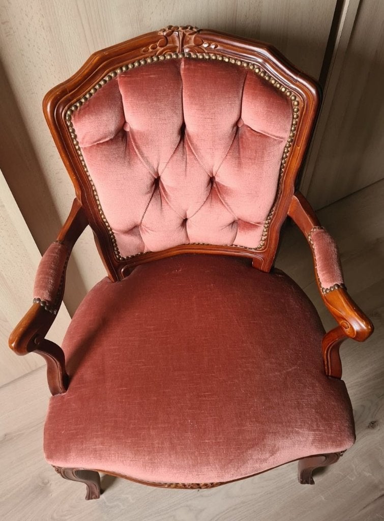 Franse fauteuil Louis XV-stijl Vintage zetel, Antiek en Kunst, Ophalen