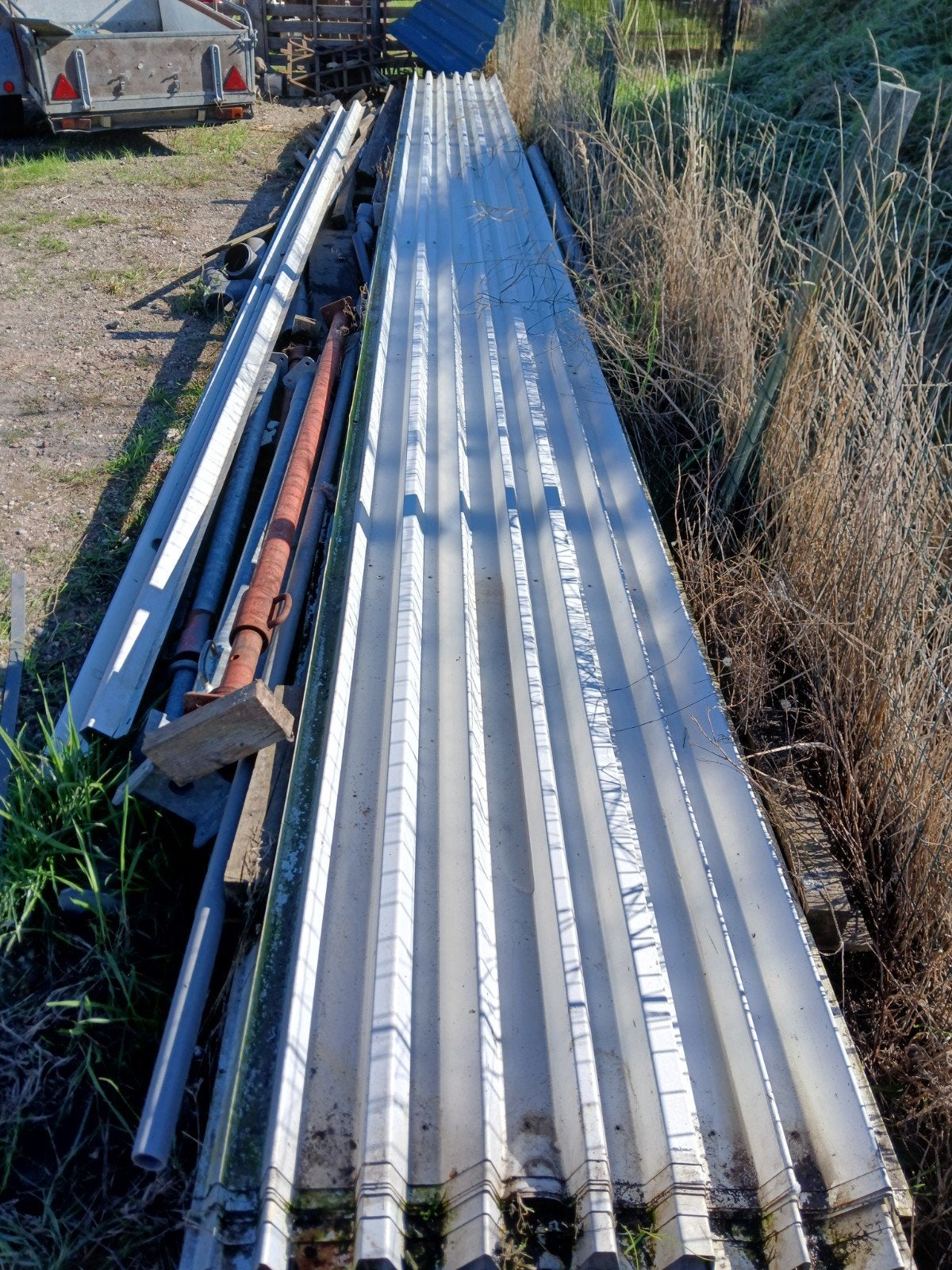 Damwandplaten wit 8.50 Lang 70cm breedt, Doe-het-zelf en Bouw, Ophalen, Gebruikt