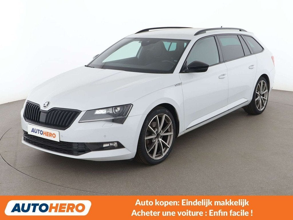 Skoda Superb 1.5 TSI ACT SportLine (bj 2018, automaat), Auto's, Skoda, 164 g/km, Wit, 5 deurs, 150 pk