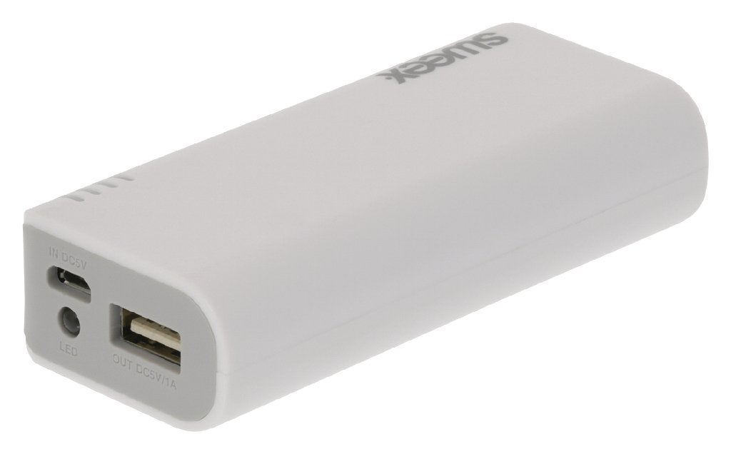 Power Bank Sweex 4000 mAh USB – Blanc, Enlèvement ou Envoi, Neuf, Sweex