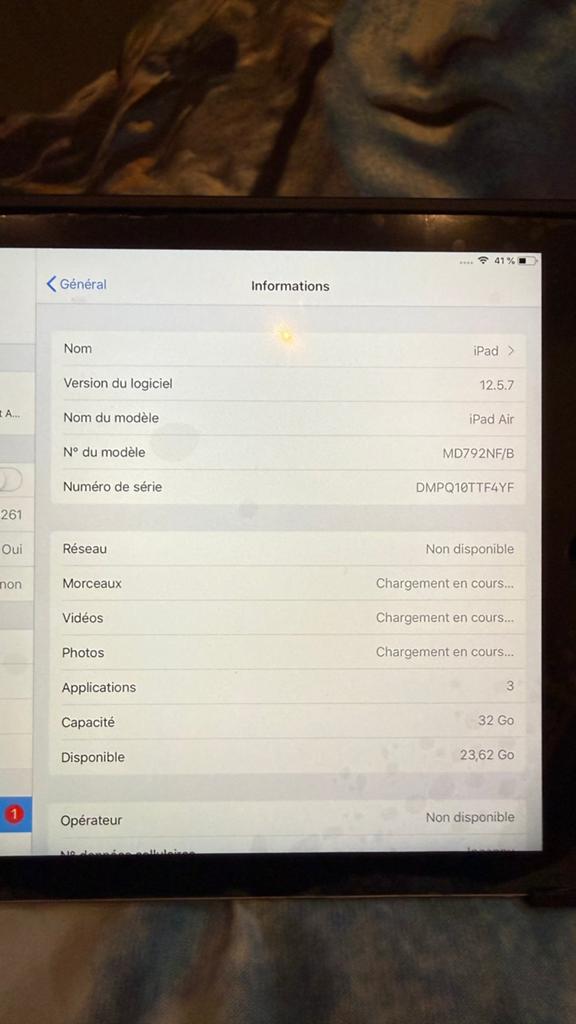iPad Air 1, Informatique & Logiciels, Apple iPad Tablettes, Enlèvement, Comme neuf