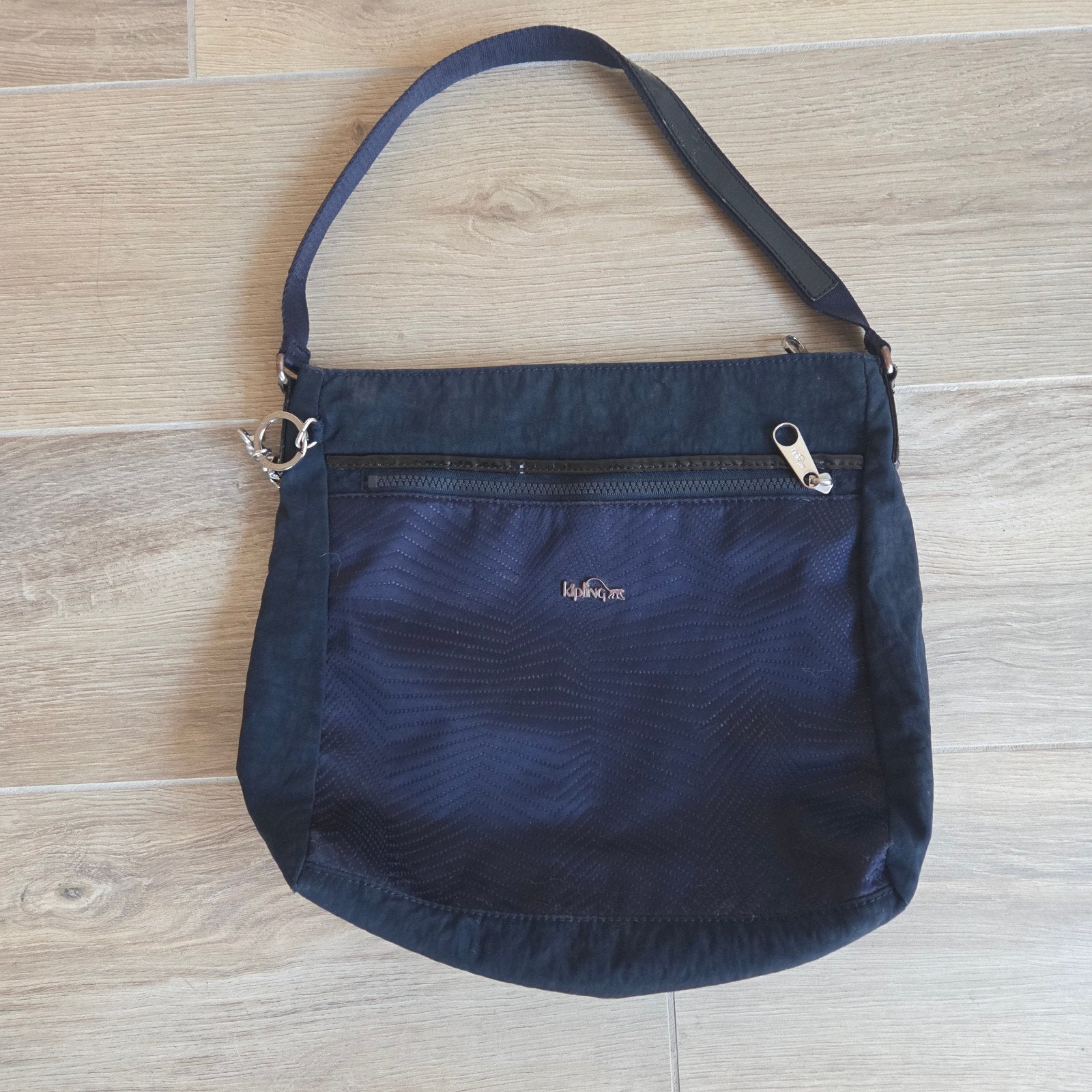 Handtas - Kipling, Handtassen en Accessoires, Tassen | Damestassen, Ophalen of Verzenden, Gebruikt, Blauw, Handtas