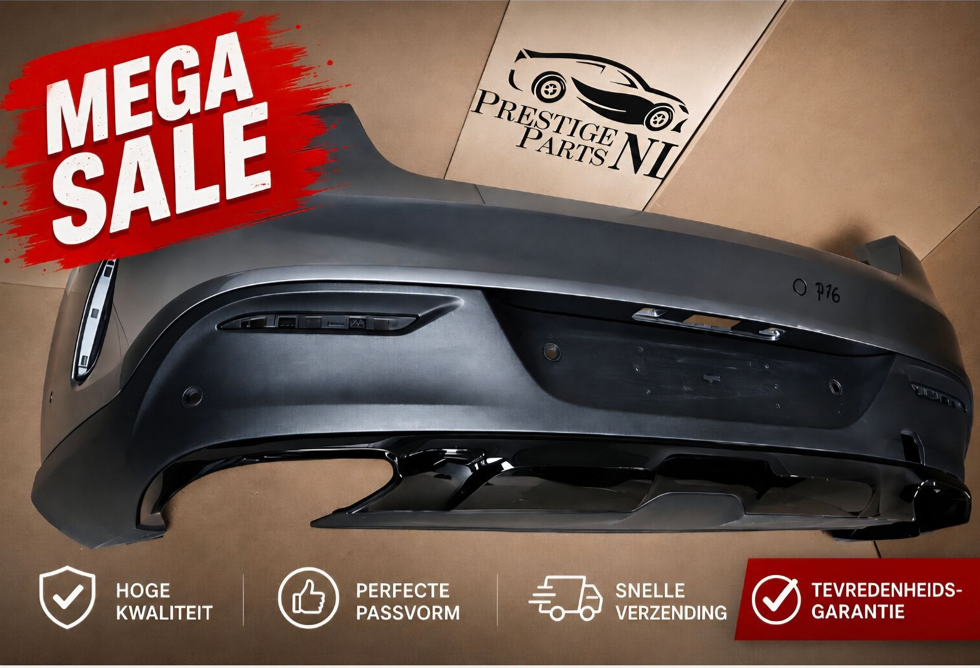 Achterbumper Mercedes GLE Klasse W292 AMG Coupe A2928851225, Arrière, Origine de la pièce connue, Utilisé, -