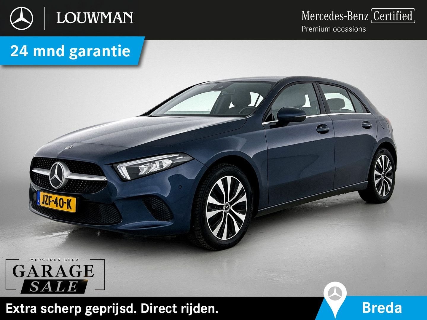 Mercedes-Benz A 250 e Plug-In Hybride | Ledkoplampen | Stoel, Auto's, Mercedes-Benz, Automaat, Zwart, Blauw, Berline