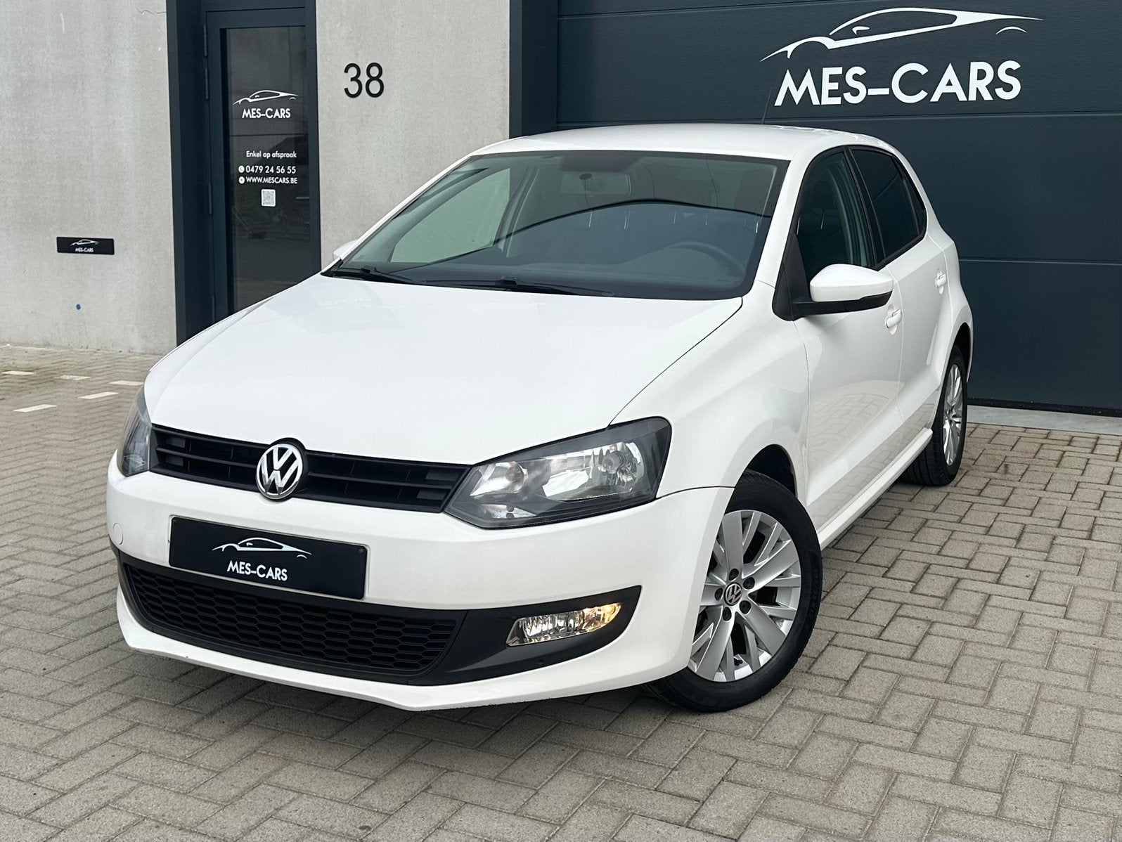 Volkswagen Polo 1.2 TSI 81.000Km / BT - GPS 2014, Stof, Zwart, Wit, 1200 cc