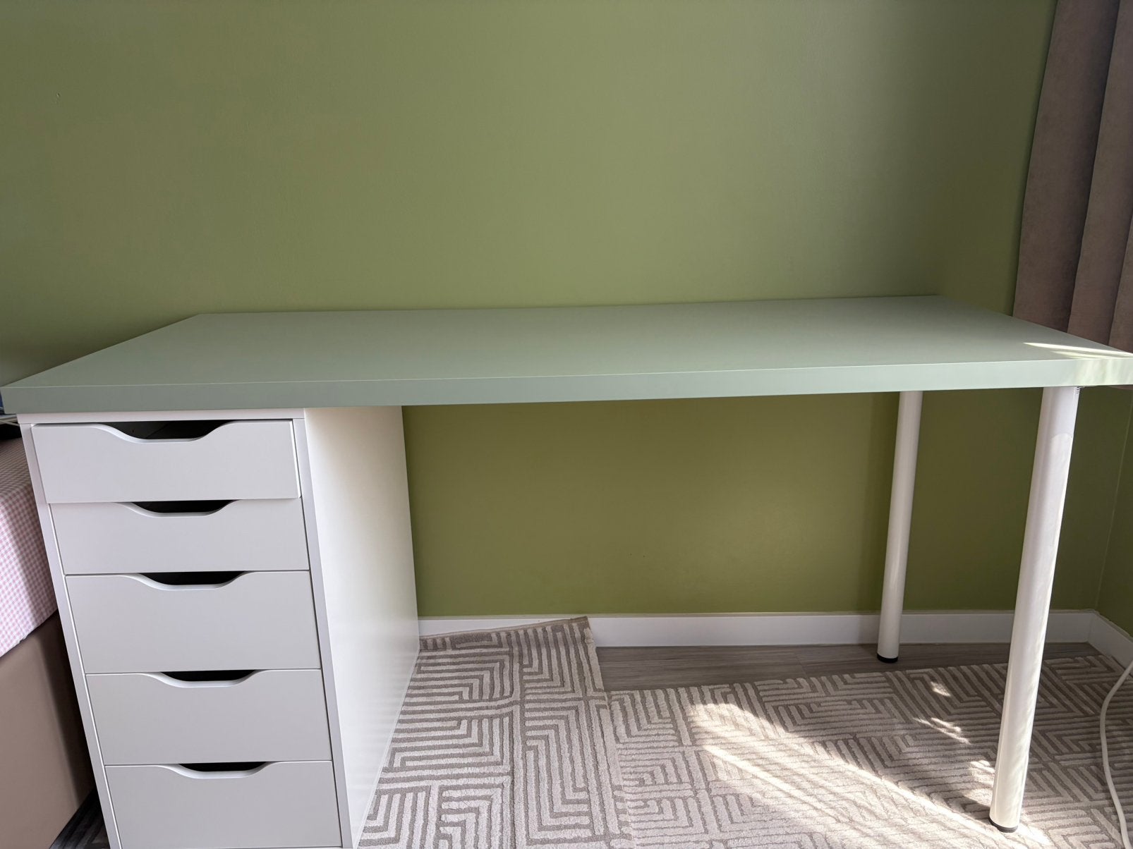 Bureau vert ikea, Enlèvement, Comme neuf, IKEA, Vert