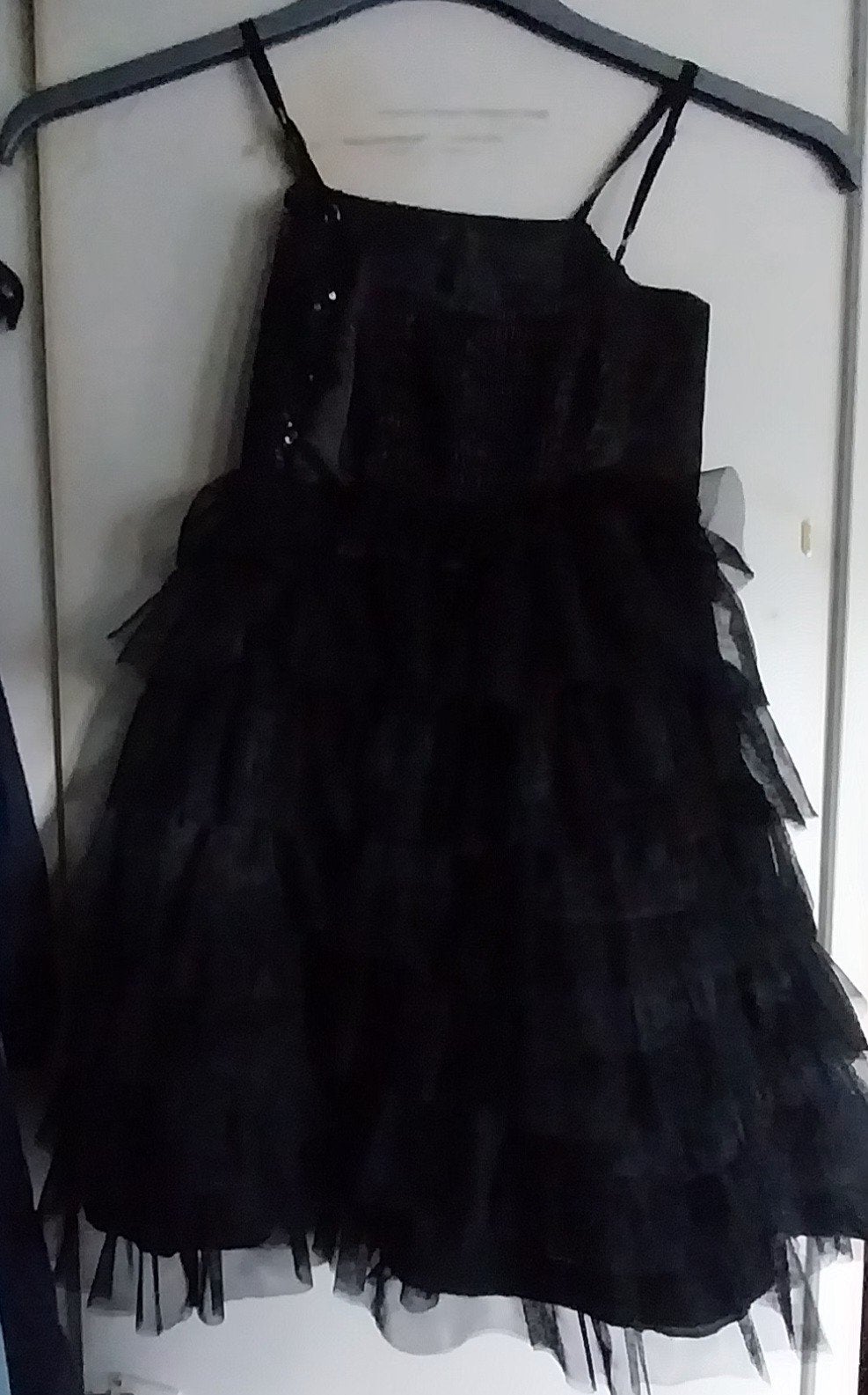 robe à bretelles,couleur noir taille 5-6ans, Enlèvement ou Envoi, Porté, Noir, Robe de cocktail