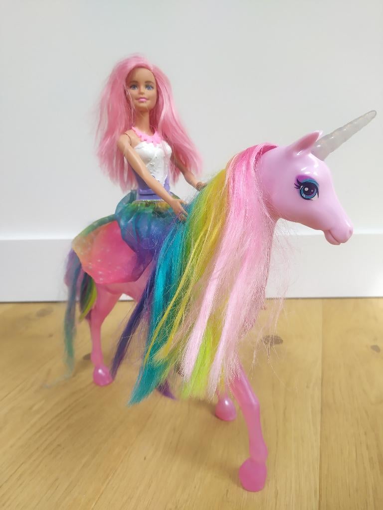 Barbie Dreamtopia met eenhoorn, Kinderen en Baby's, Ophalen of Verzenden, Gebruikt, Barbie