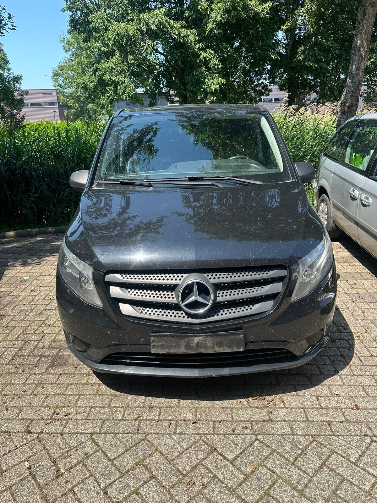 Mercedes Vito 114 Extra lang | Aut | 9-pers | Leer pcc, Auto's, Automaat, Dealer onderhouden, Achterwielaandrijving, Zwart