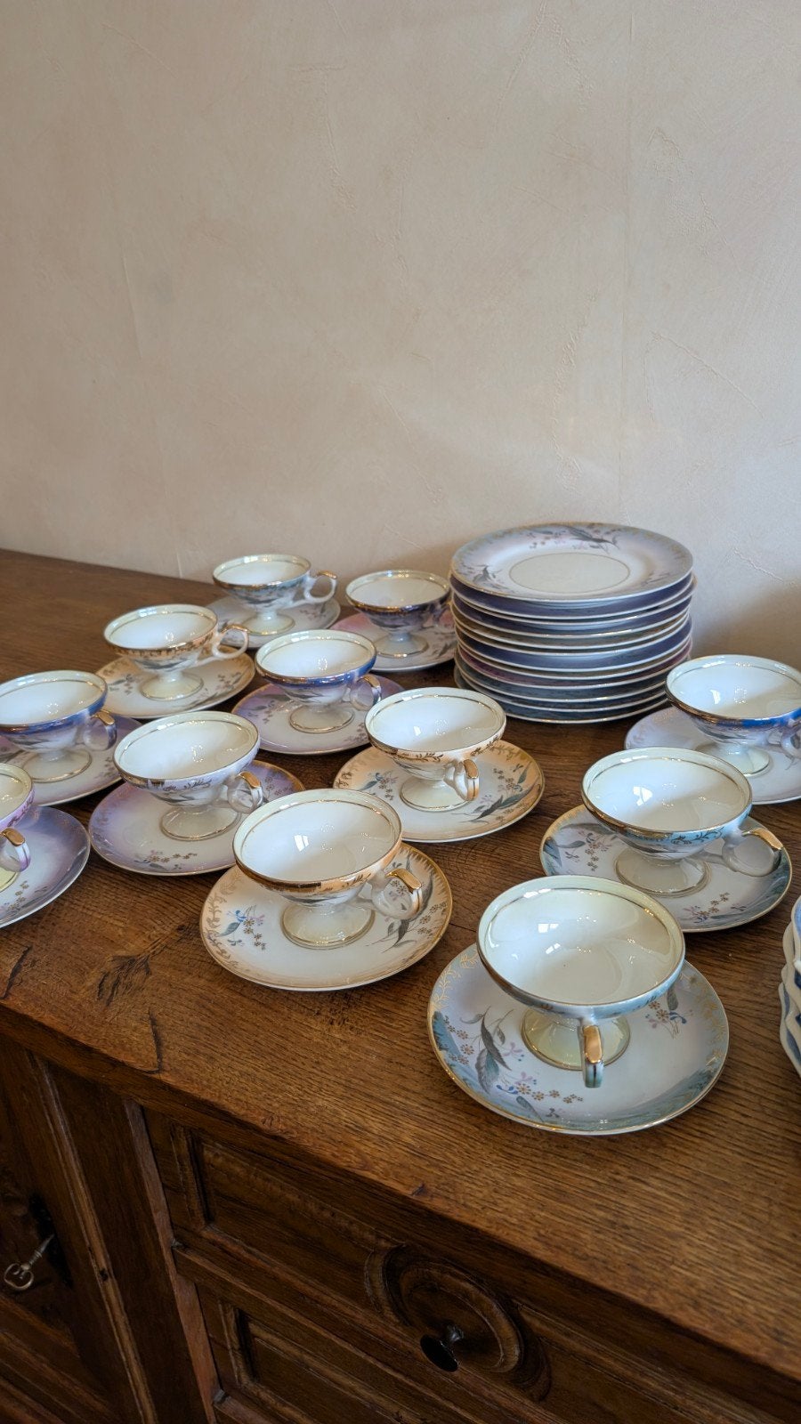 Antiek Japans schattig servies, Ophalen