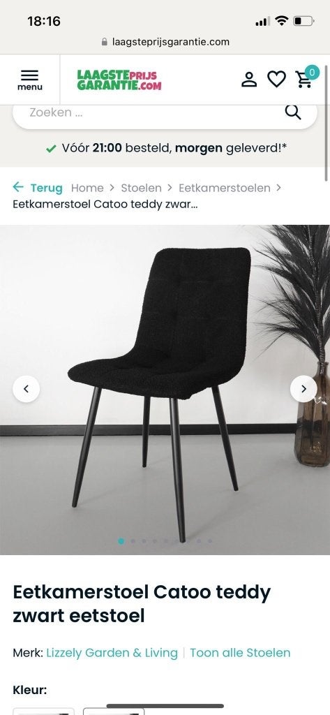 Stoel, Huis en Inrichting, Stoelen, Ophalen, Gebruikt, Vier, Stof