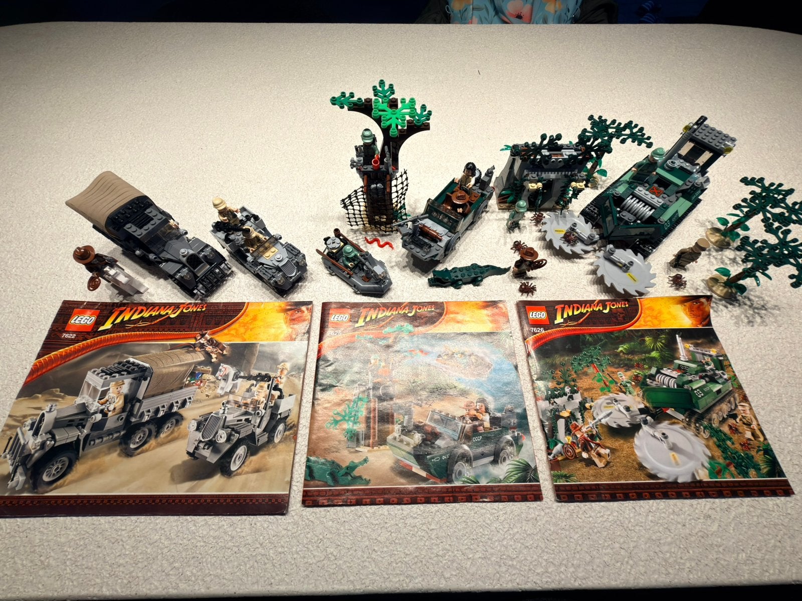 LEGO Indiana Jones Collection 7622 - 7625 - 7266 Excel. état, Overige thema's, Lego, Ensemble complet, Comme neuf