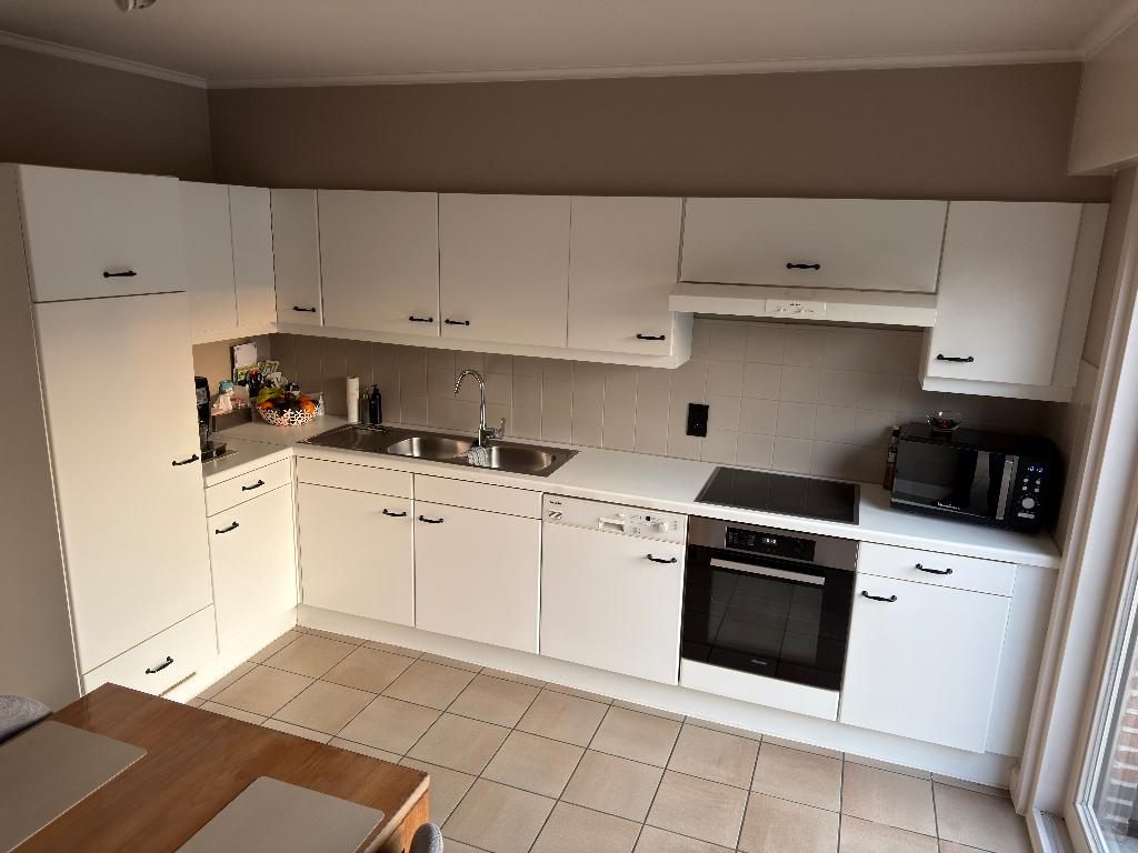 Witte keuken in goede staat, Ophalen, Gebruikt, Wit, Hoekkeuken