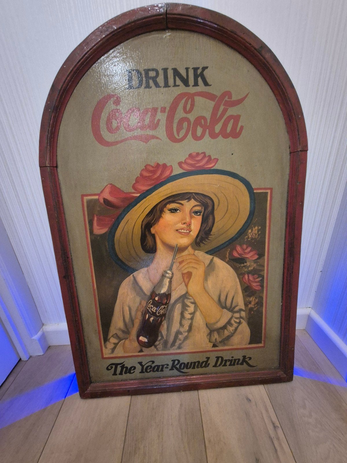 Coca cola 3D houten reclame bord, Ophalen