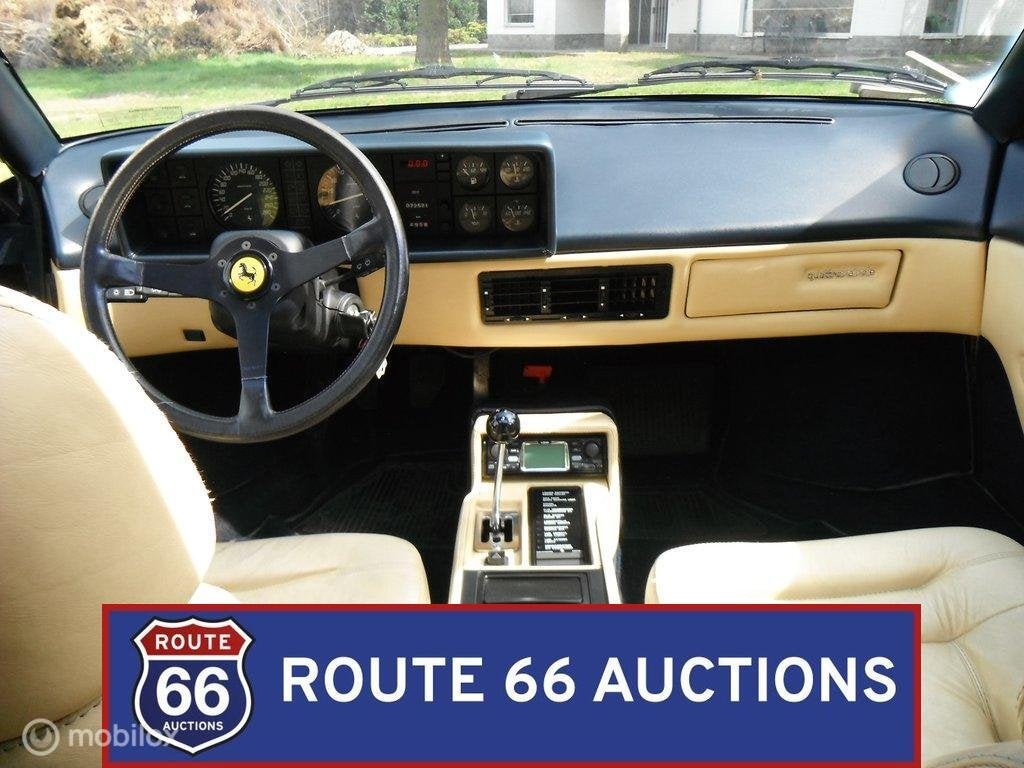 Ferrari Mondial QV | 1984 | Route 66 Auctions, Zwart, Bedrijf, Handgeschakeld, Overige carrosserie