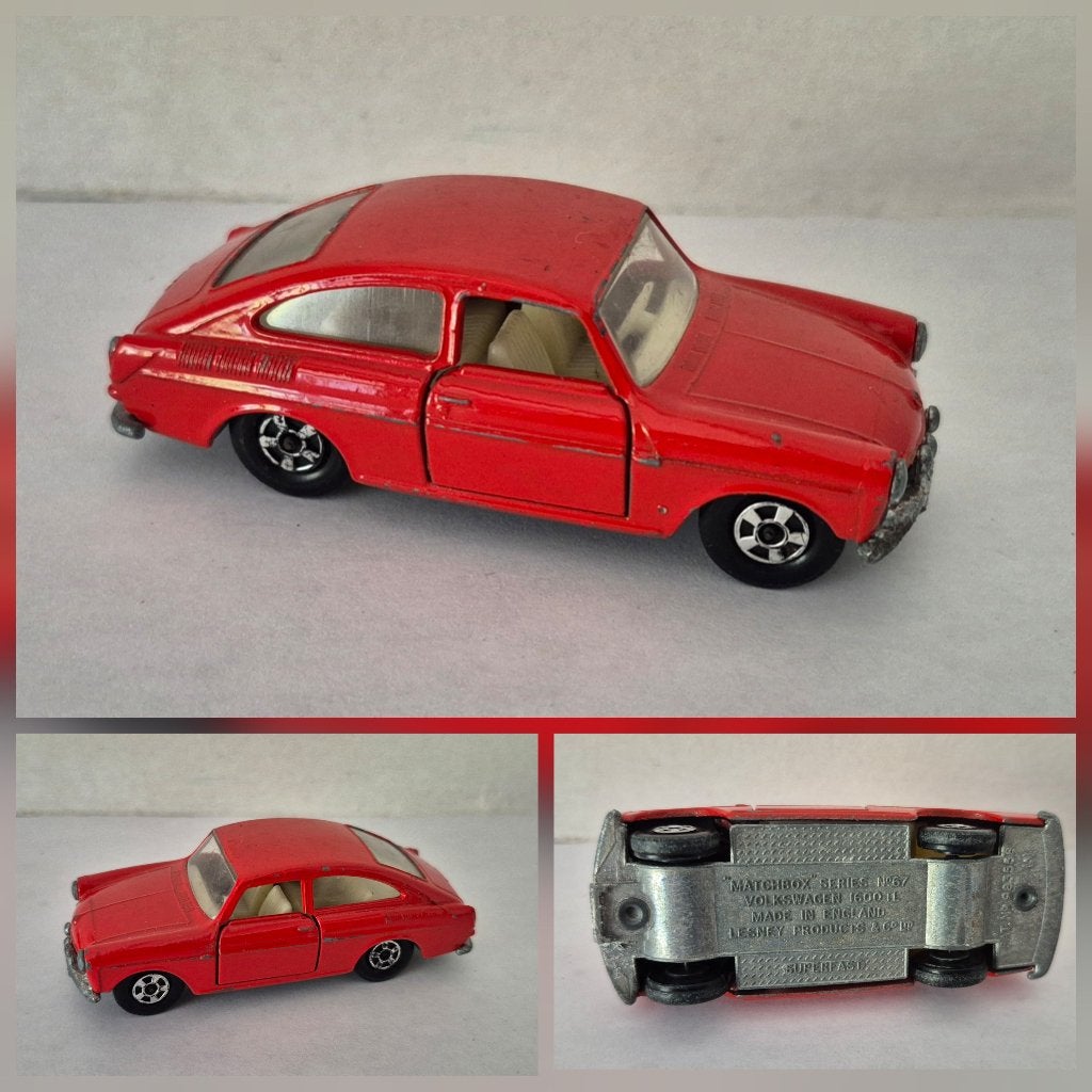 Matchbox SF 67-A volkswagen 1600TL, Ophalen of Verzenden, Gebruikt, Auto