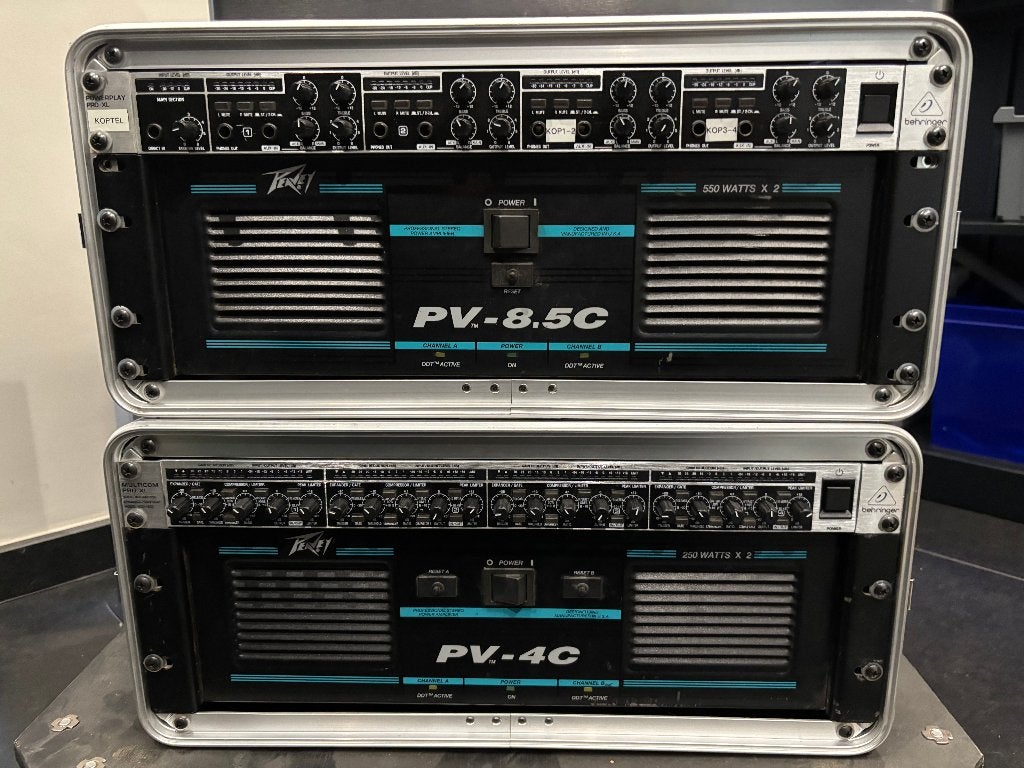 peavy professionele versterkers in flightcase, Ophalen, Gebruikt
