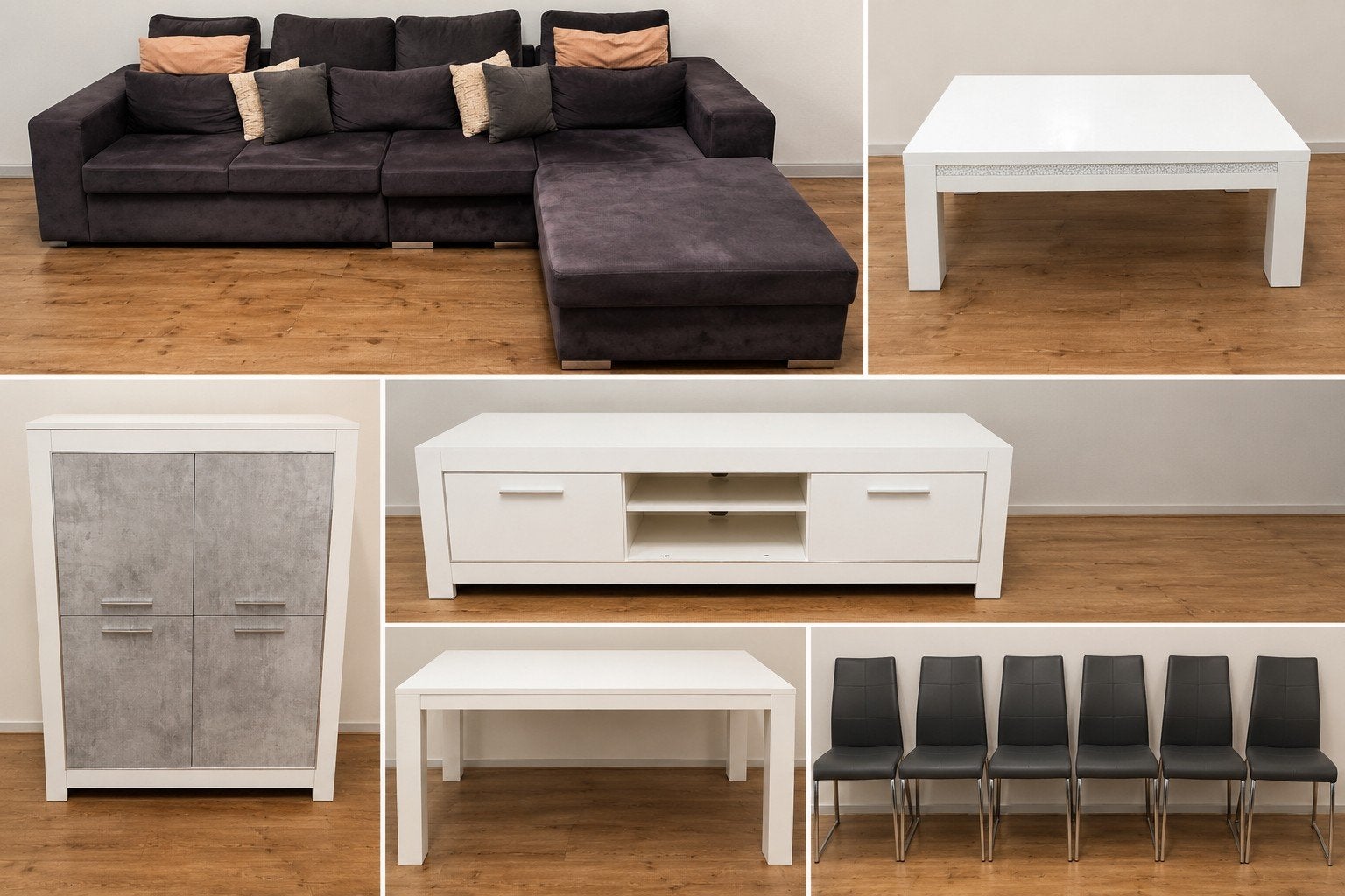 Complete woonkamer- en eetkamerset – Moderne stijl, Enlèvement ou Envoi