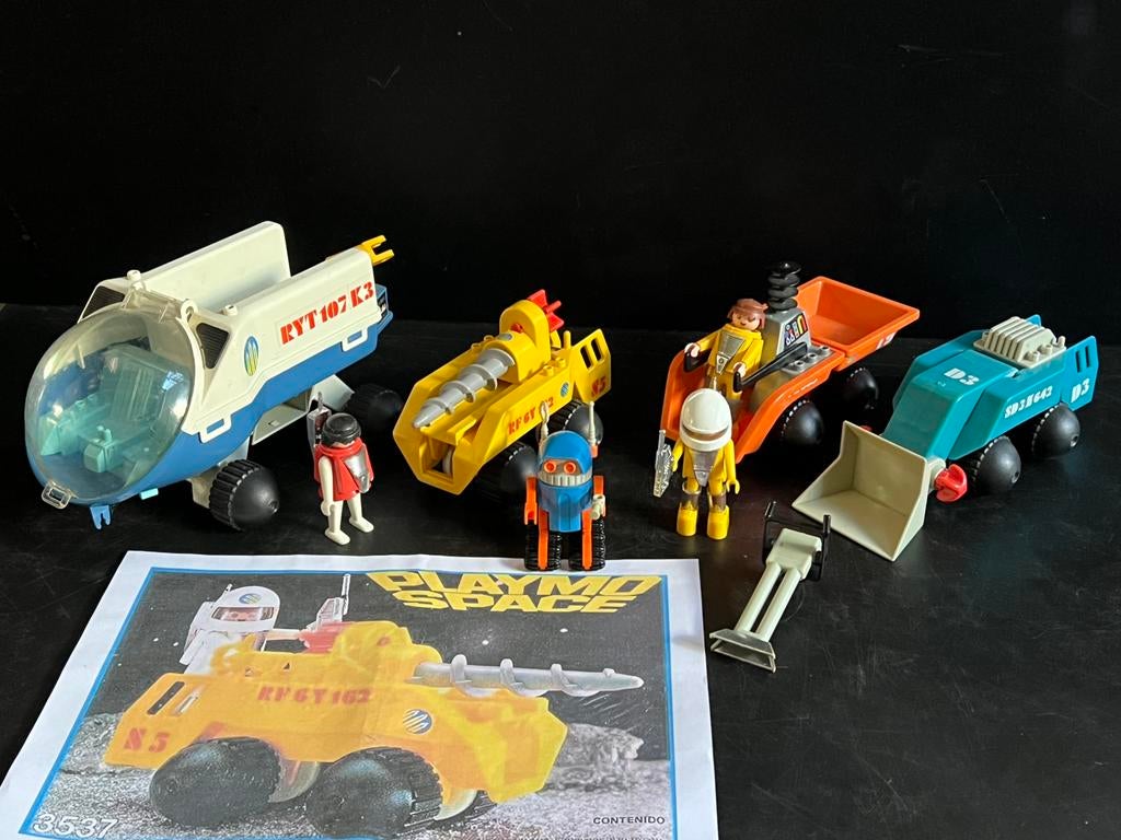 Vintage playmo Space; voertuigen & figuurtjes, Kinderen en Baby's, Speelgoed | Playmobil, Ophalen, Zo goed als nieuw