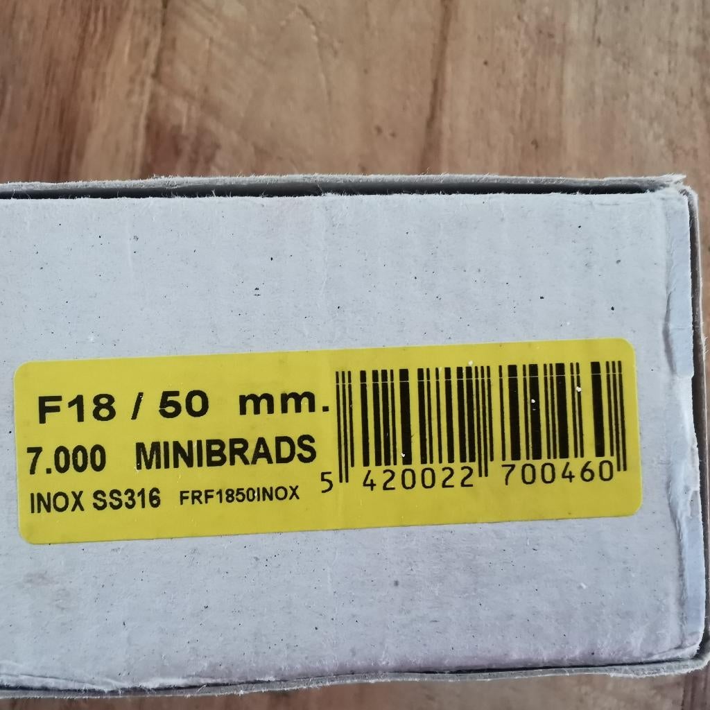 Minibrads inox, Bricolage & Construction, Enlèvement, Neuf
