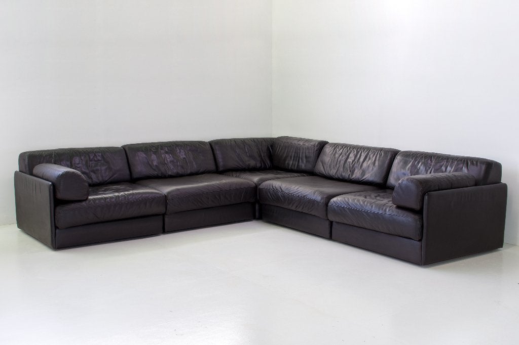 Le Sede DS-76 — canapé modulaire en cuir (5 éléments), Enlèvement ou Envoi, Utilisé, Cuir, Mid-century