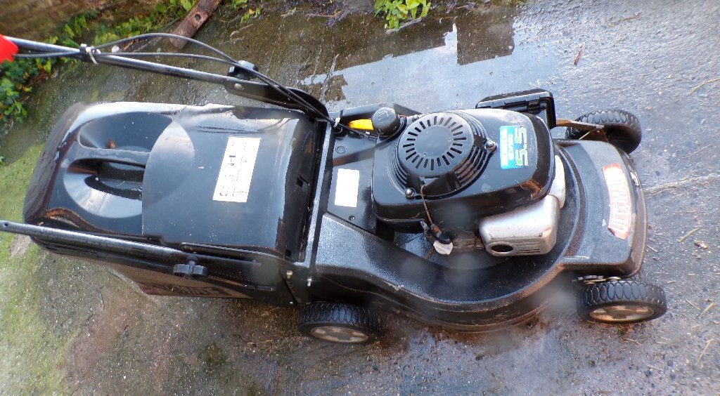 Tondeuse autotractéé moteur Honda 5.5CV, Tuin en Terras, Ophalen, Gebruikt