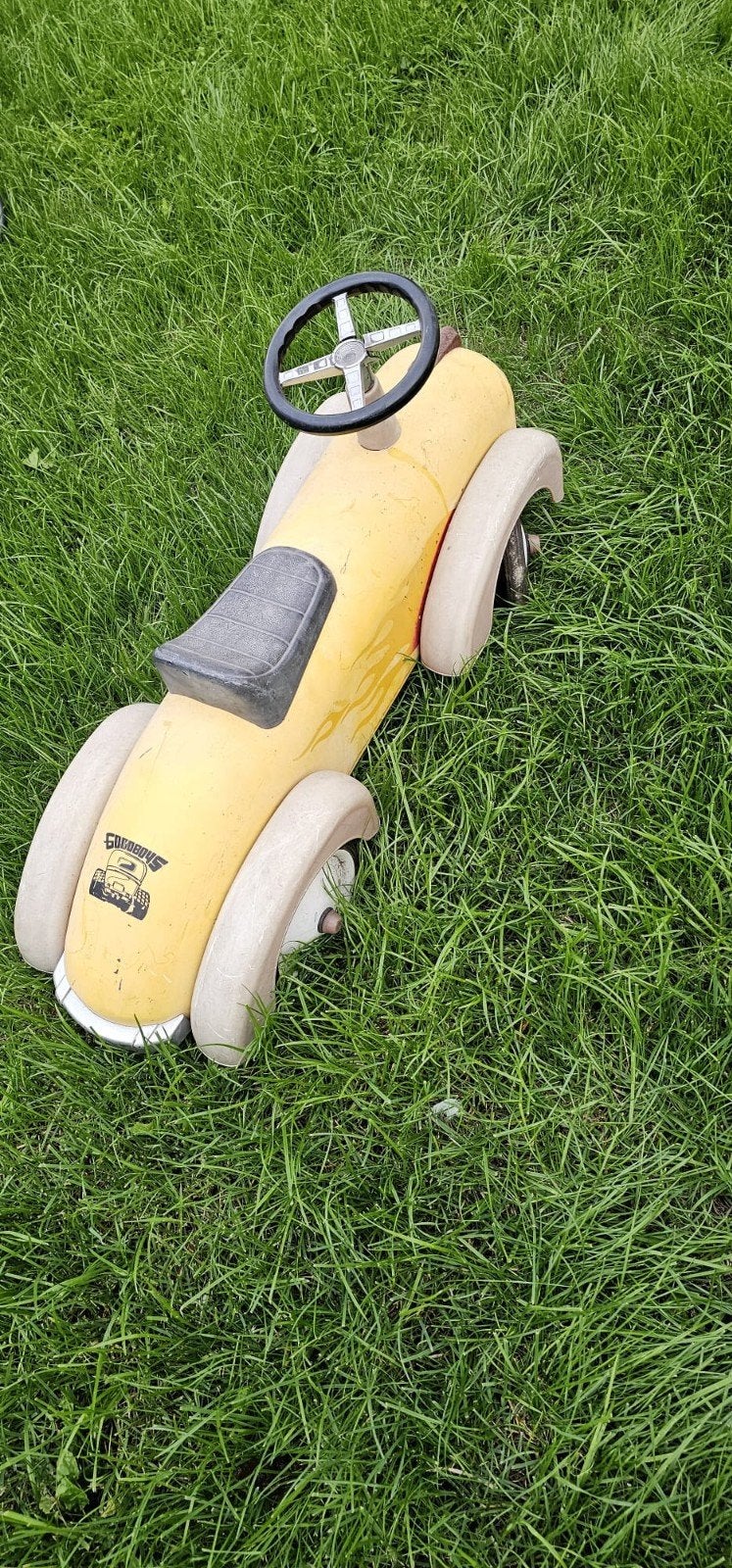 voiture rétro pour enfants, Enlèvement