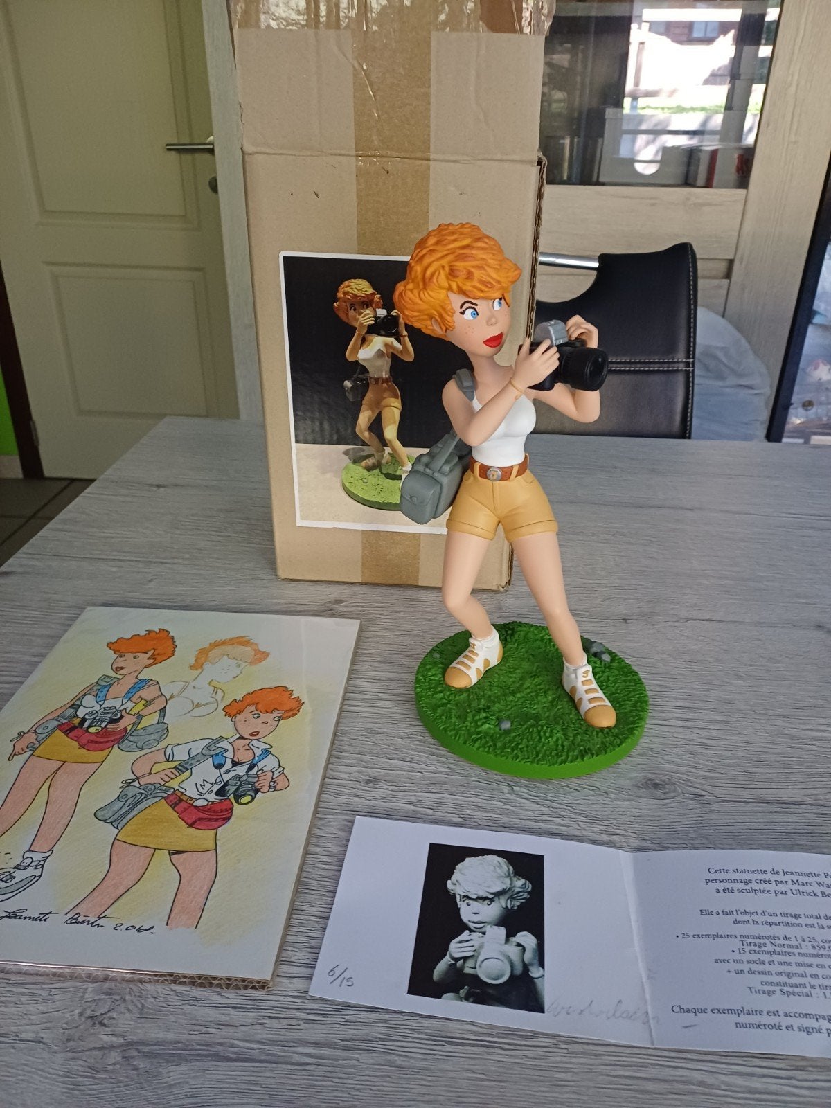 Figurine Jeannette Pointu tirage spécial 15 exemplaire, Enlèvement ou Envoi, Autres personnages, Comme neuf, Statue ou Figurine