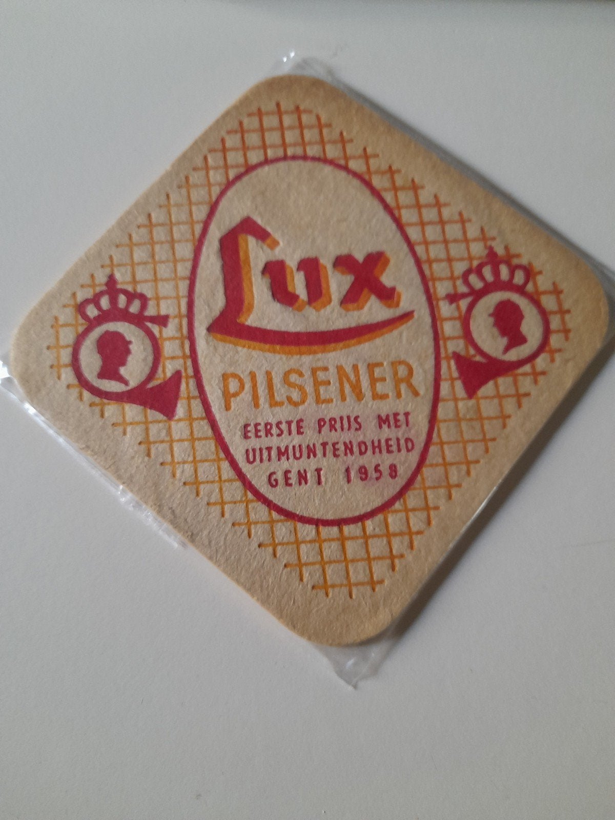 oud bierviltje pilsener  lux, Ophalen of Verzenden