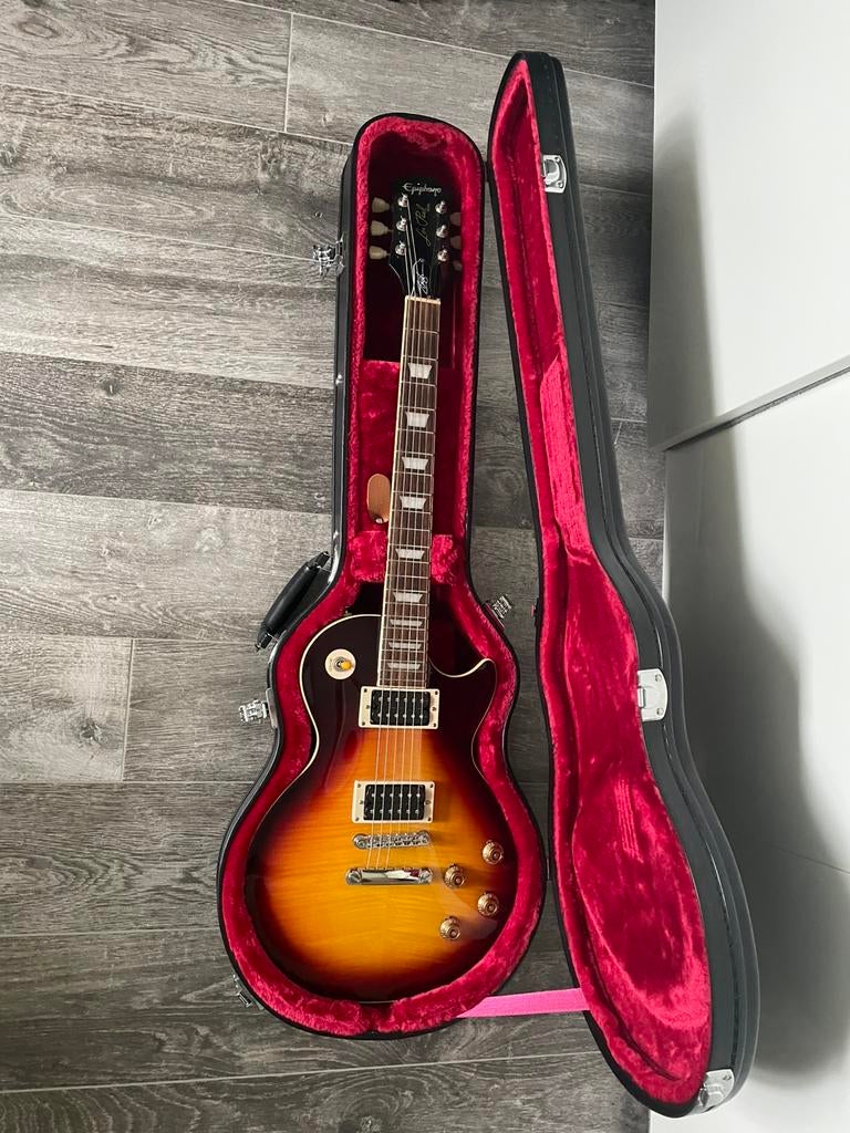 RUILEN: Epiphone Les Paul Slash November burst met koffer, Enlèvement, Comme neuf, Epiphone