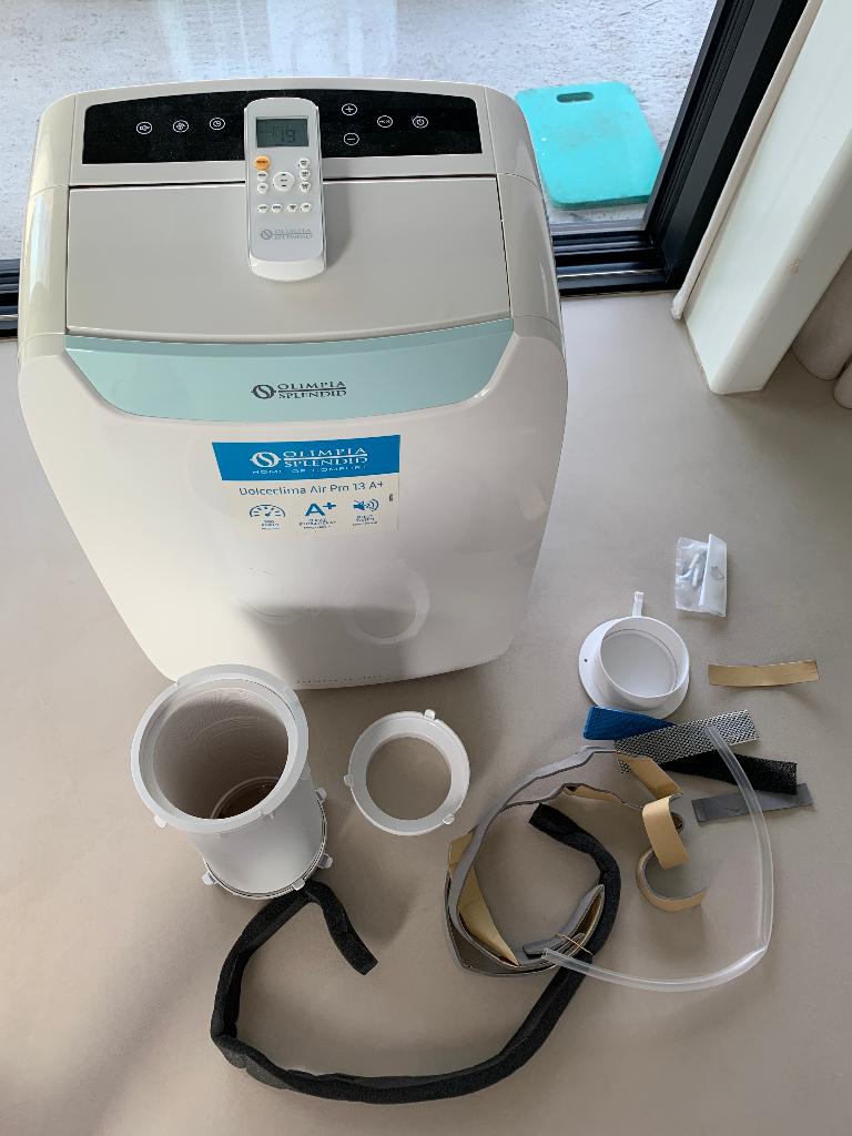 Climatiseur mobile - Olimpia Splendid Dolceclima Air Pro 13, Electroménager, Climatiseurs, 60 à 100 m³, Comme neuf, Classe énergétique A ou plus économe