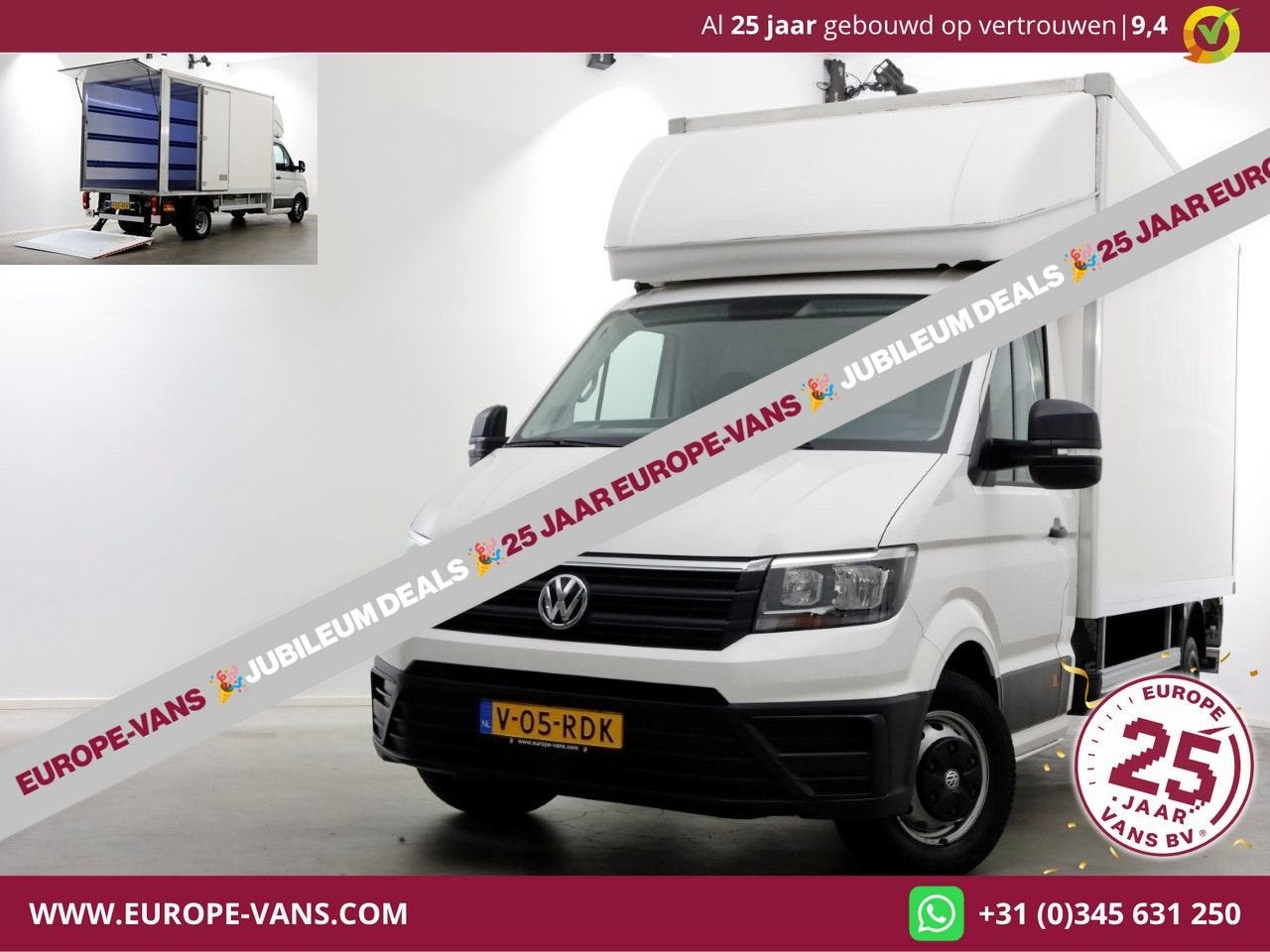 Volkswagen Crafter 50 2.0 TDI 177pk Bakwagen met laadklep en, Achat, Entreprise, Diesel, Blanc