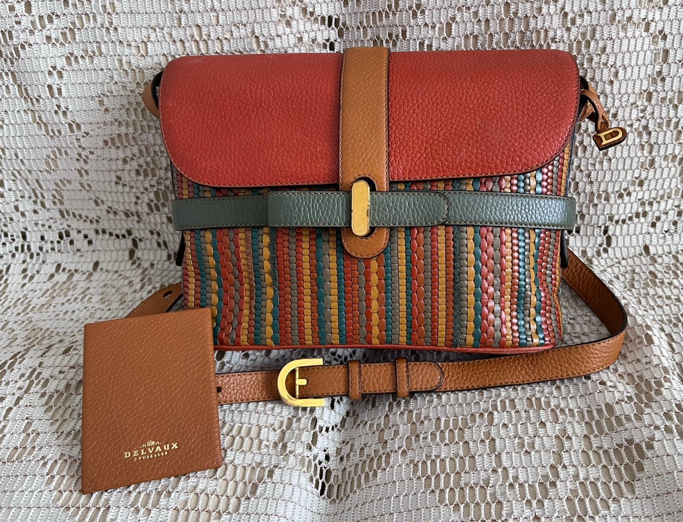 Sac DELVAUX modèle Simplissime cuir tressé, Enlèvement ou Envoi, Comme neuf, Cuir