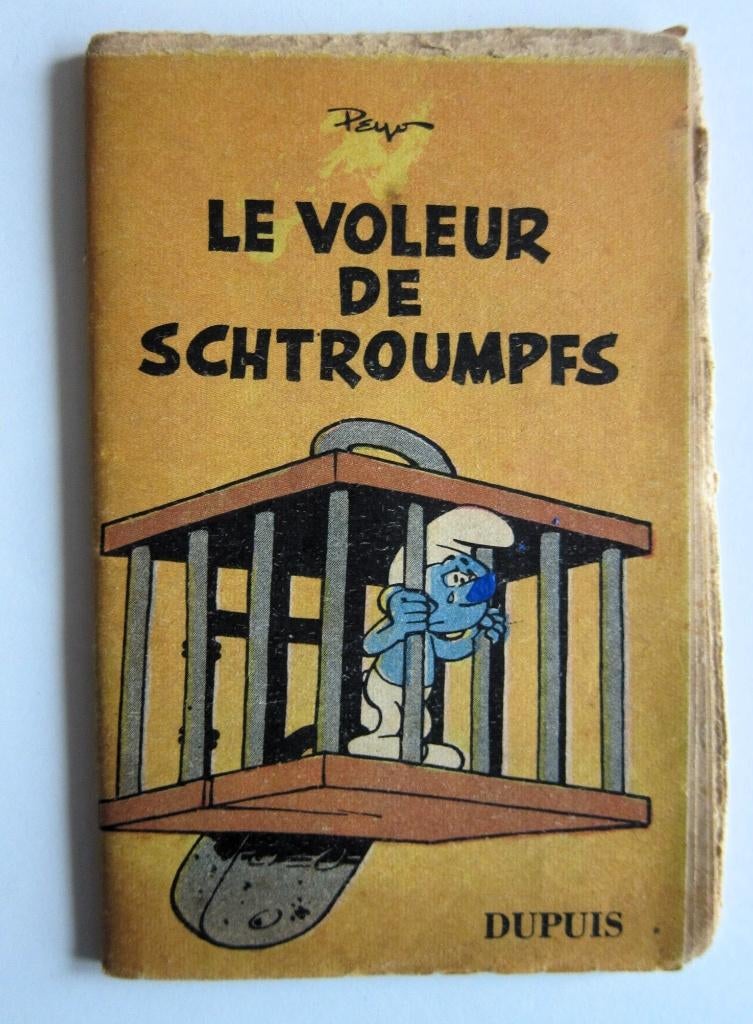 Mini-récit Spirou : Le voleur de Schtroumpfs (Peyo 1959), Gelezen, Peyo, Eén stripboek, Ophalen of Verzenden