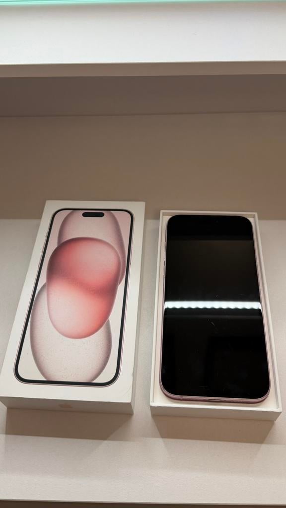 iPhone 15 Plus, Télécoms, 128 GB, Rose, Comme neuf, Enlèvement