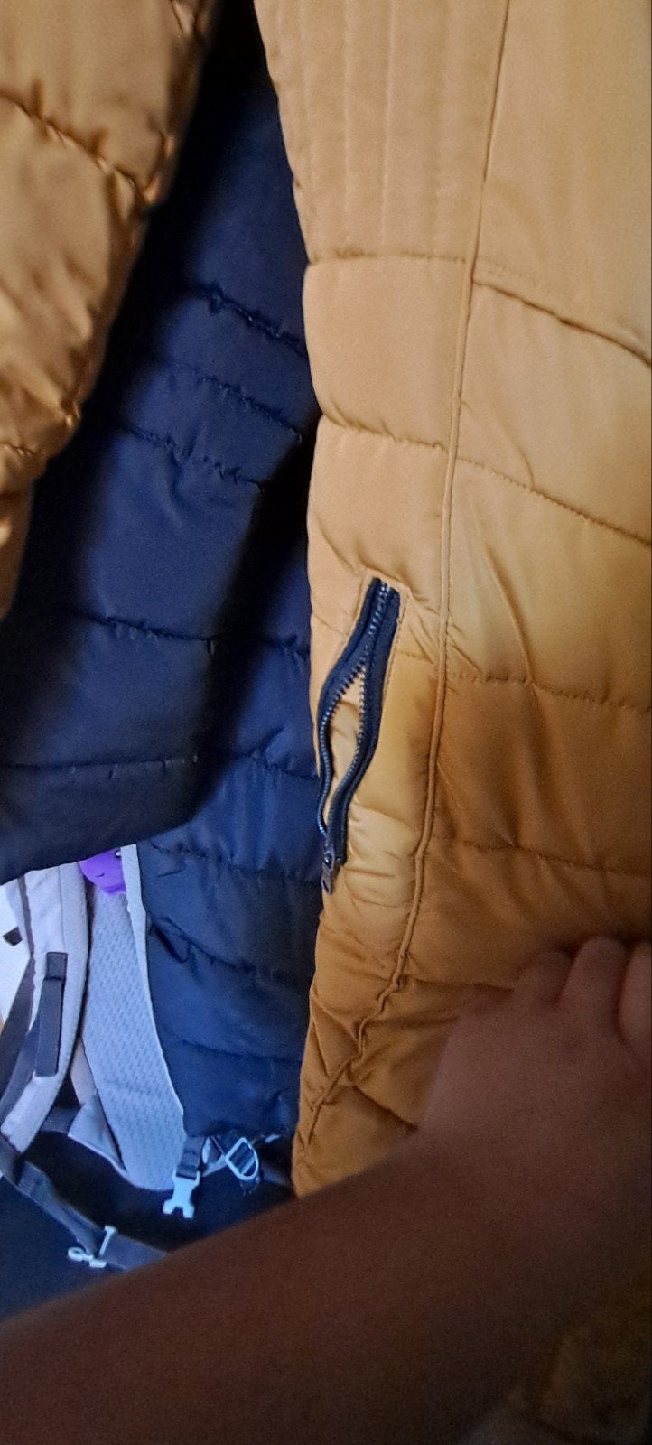 Geel winterjas, Ophalen, Geel, Maat 46/48 (XL) of groter, Zo goed als nieuw